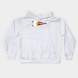 Memphis Flag Pennant Kids Hoodie